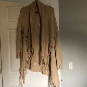 Open fringe cardigan